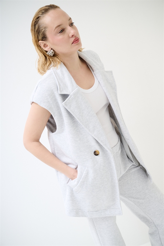 GILET IN FELPA CON STAMPA NUMERO