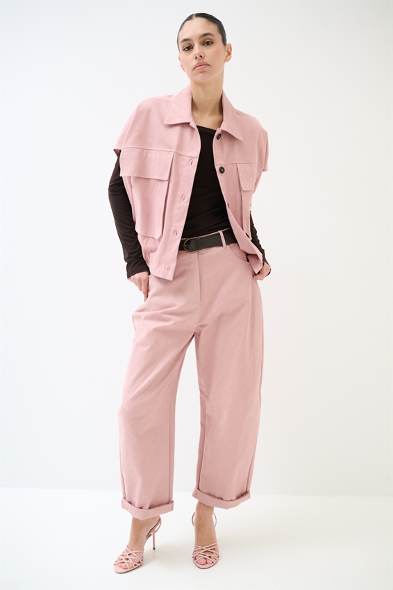 GILET OVER CON TASCONE A UNCINETTO