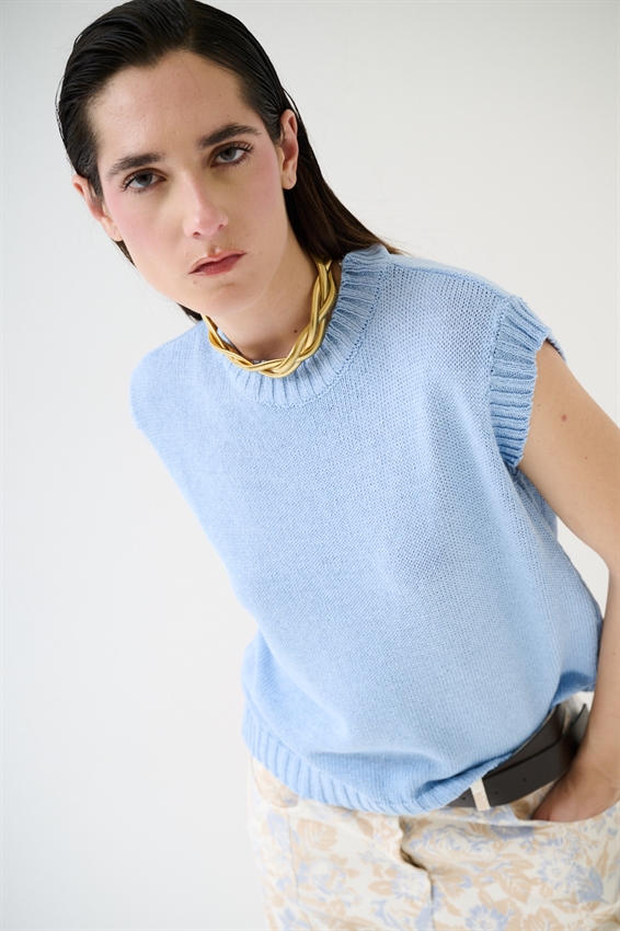 GILET PARICOLLO IN COTONE