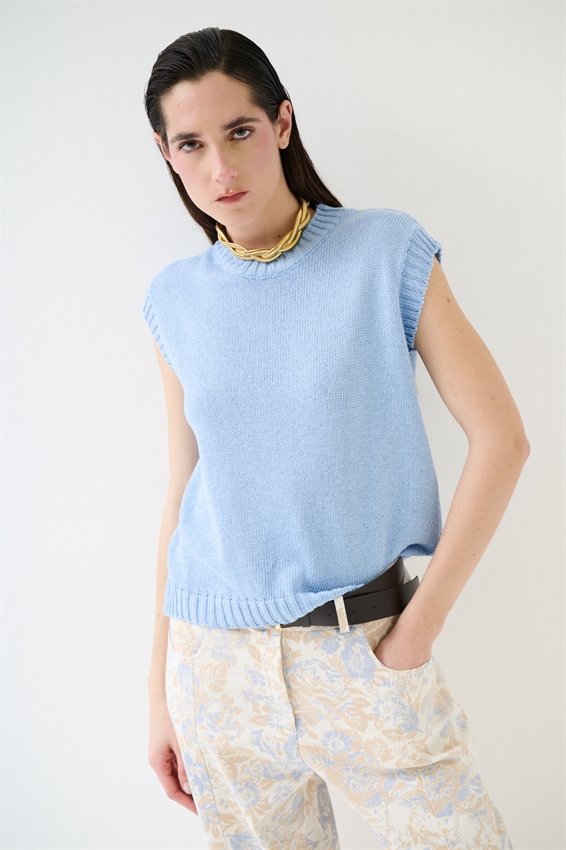 GILET PARICOLLO IN COTONE