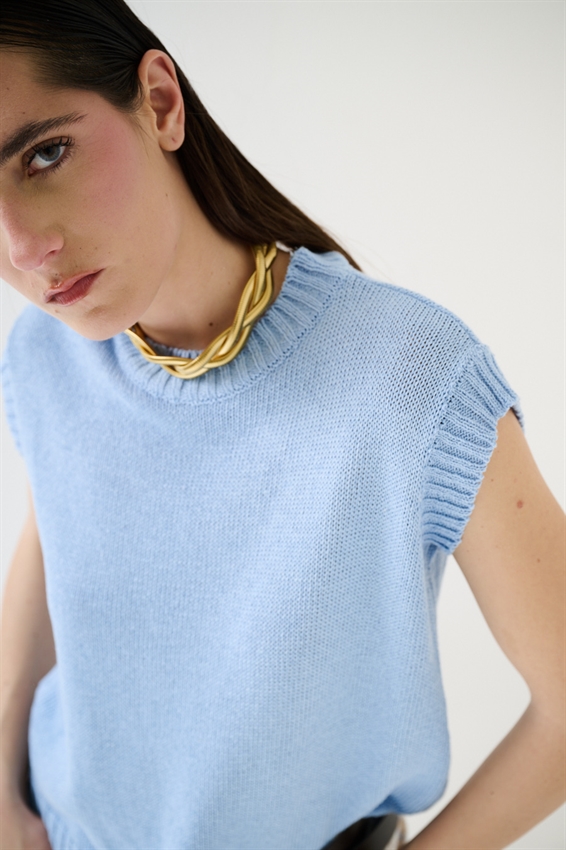 GILET PARICOLLO IN COTONE