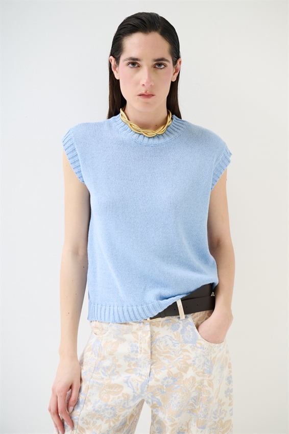 GILET PARICOLLO IN COTONE