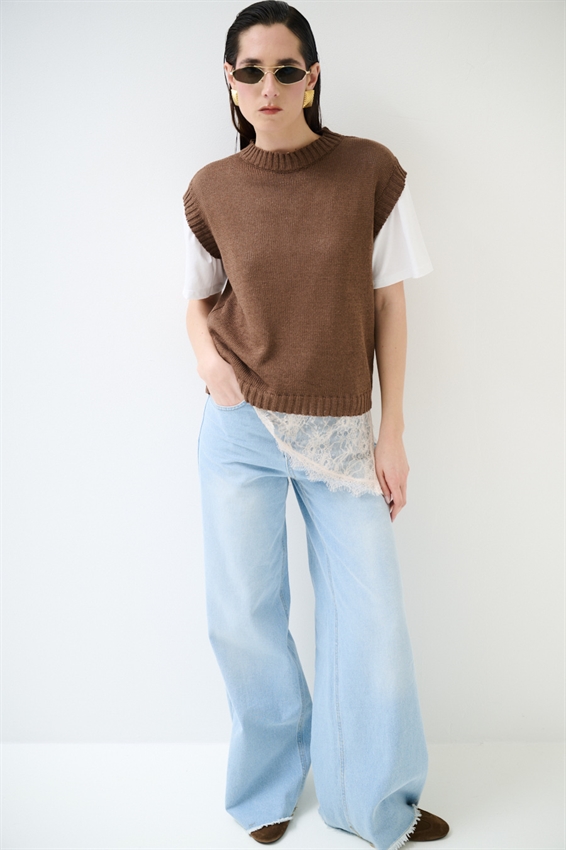 GILET PARICOLLO IN COTONE