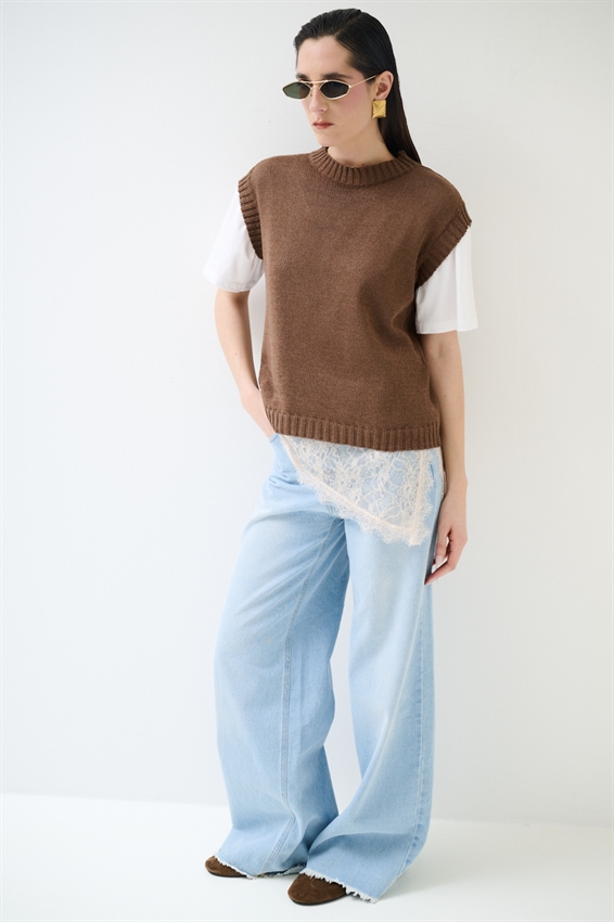 GILET PARICOLLO IN COTONE