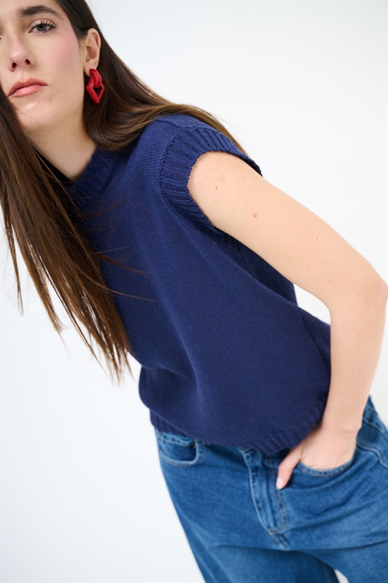 GILET PARICOLLO IN COTONE