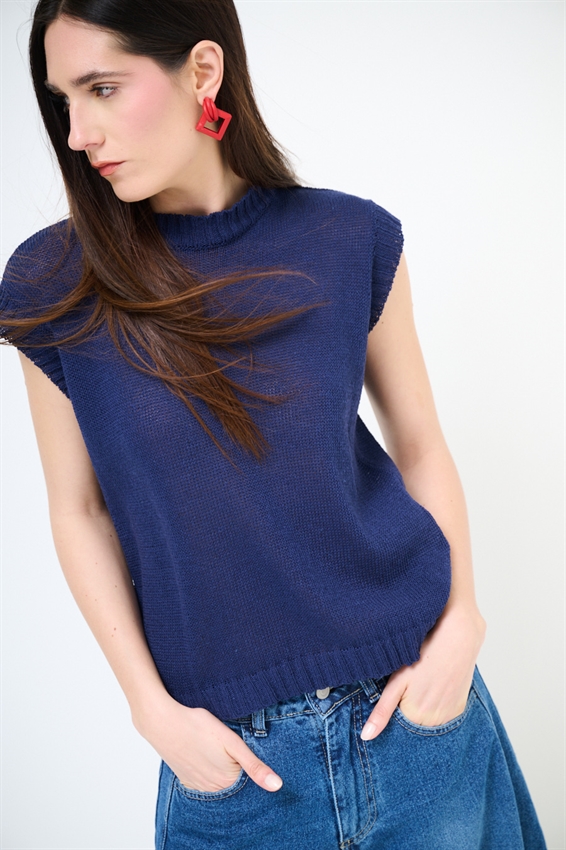 GILET PARICOLLO IN COTONE