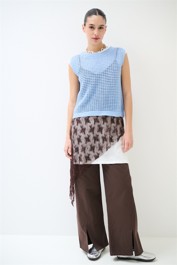 GILET PARICOLLO TRAFORATO