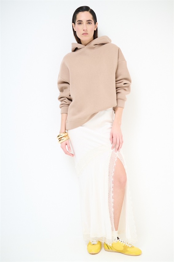 GONNA RASO CON INSERTI PIZZO