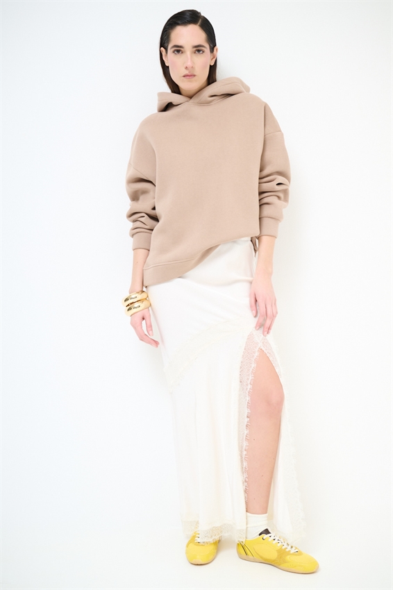 GONNA RASO CON INSERTI PIZZO