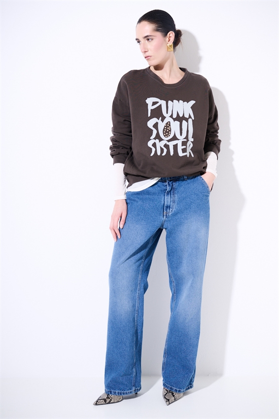 JEANS DRITTO A VITA ALTA