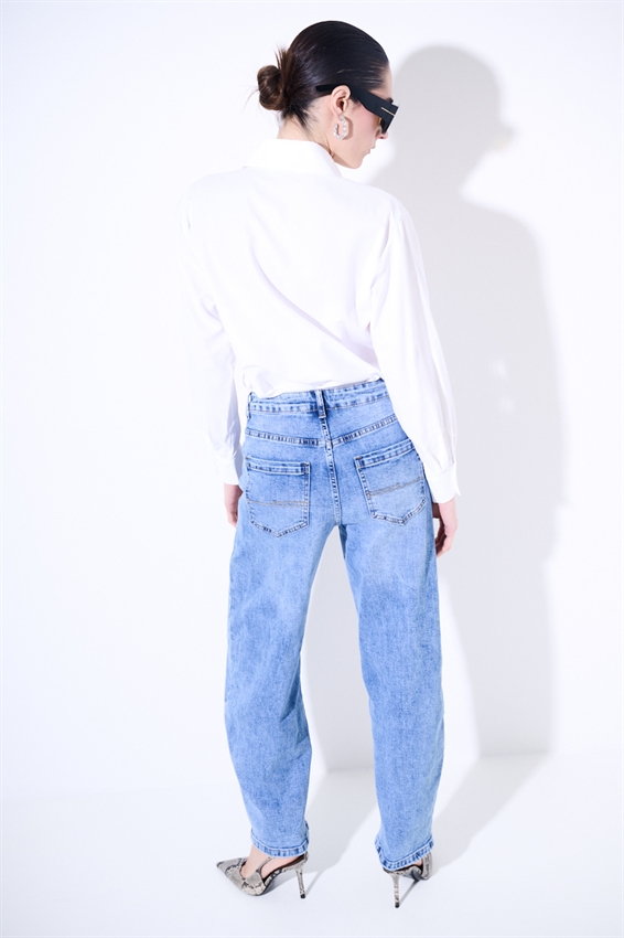 JEANS BALLOON MARMORIZZATO