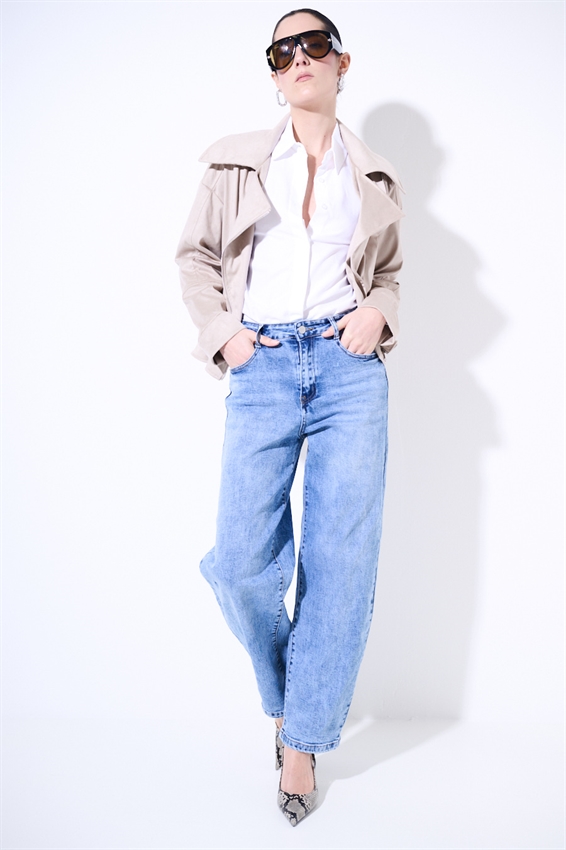 JEANS BALLOON MARMORIZZATO