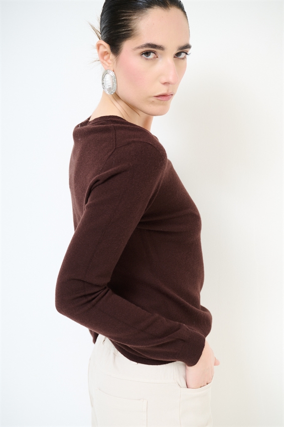 MAGLIA SCOLLO V VISCOSA INTEGRALE