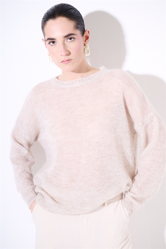 MAGLIA PARICOLLO MISTO MOHAIR