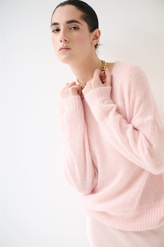 MAGLIA PARICOLLO MISTO MOHAIR