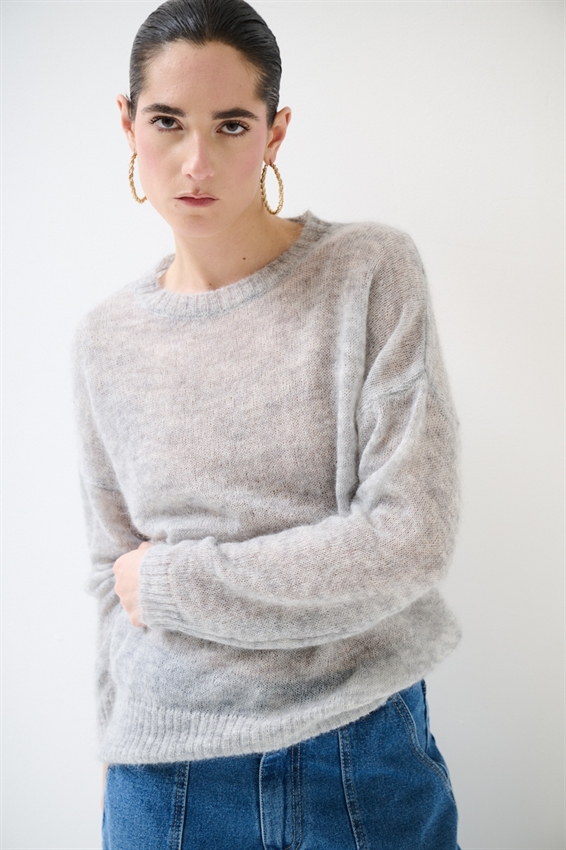 MAGLIA PARICOLLO MISTO MOHAIR