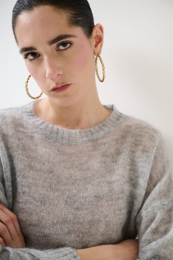 MAGLIA PARICOLLO MISTO MOHAIR