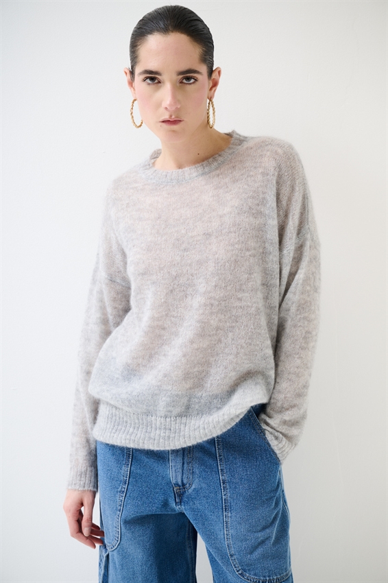 MAGLIA PARICOLLO MISTO MOHAIR