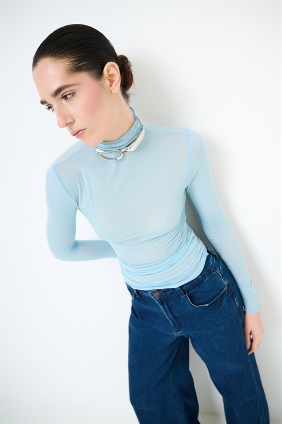 MAGLIA BASIC MEZZO COLLO MODAL