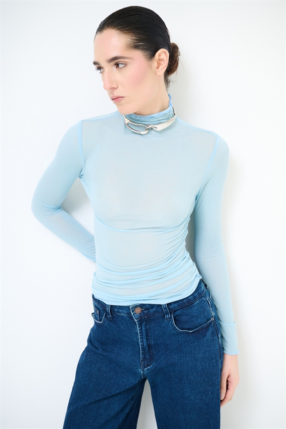 MAGLIA BASIC MEZZO COLLO MODAL