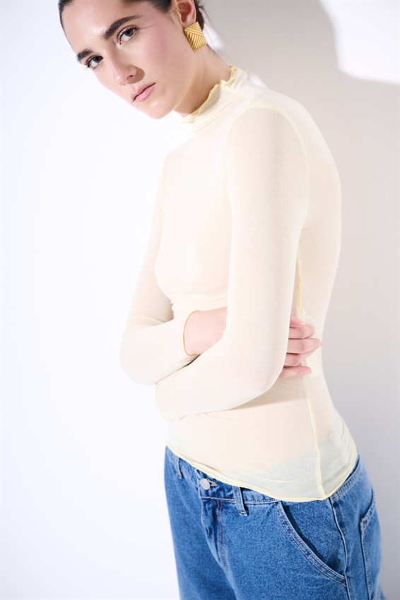 MAGLIA BASIC MEZZO COLLO MODAL