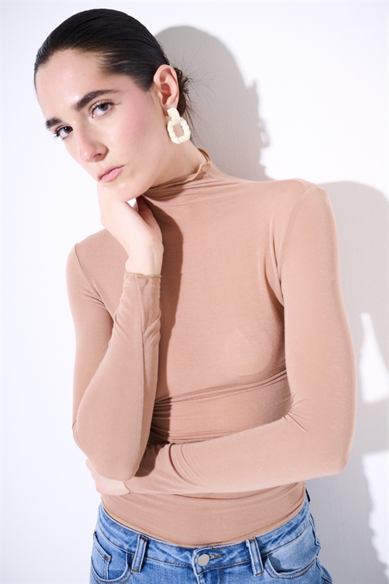 MAGLIA BASIC MEZZO COLLO MODAL