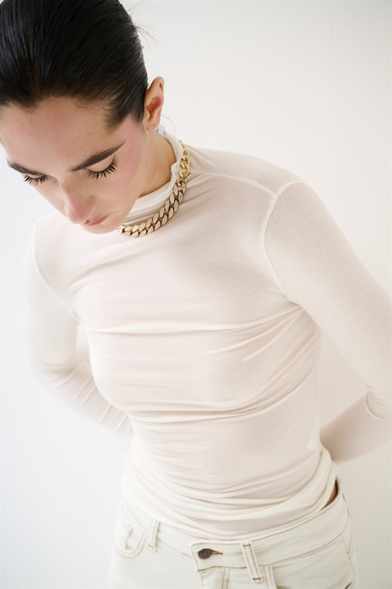 MAGLIA BASIC MEZZO COLLO MODAL