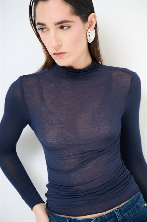 MAGLIA BASIC MEZZO COLLO MODAL