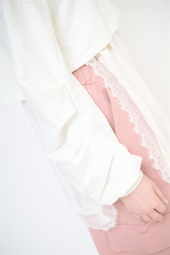 FELPA CROP MANICA RIPRESA + ABITO SOTTOVESTE