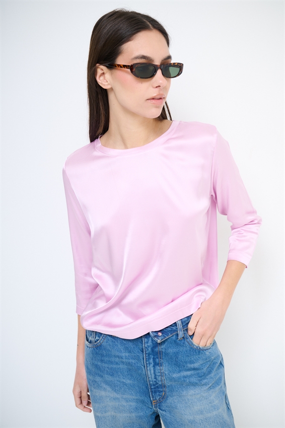 MAGLIA PARICOLLO MANICA 3/4 IN RASO