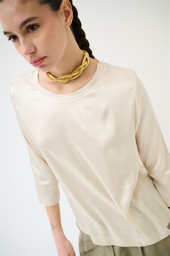 MAGLIA PARICOLLO MANICA 3/4 IN RASO