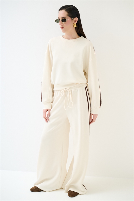 MAGLIA PARICOLLO CON BANDE VISCOSA MODAL