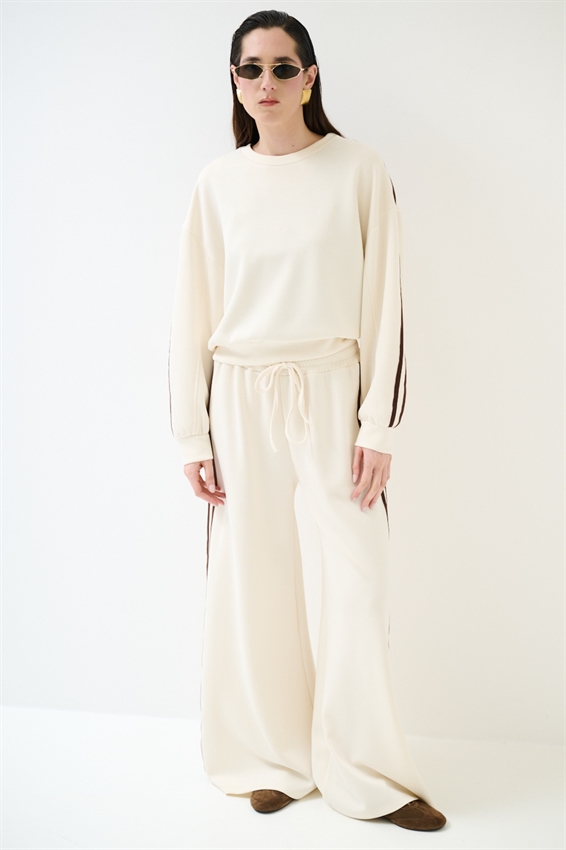 MAGLIA PARICOLLO CON BANDE VISCOSA MODAL