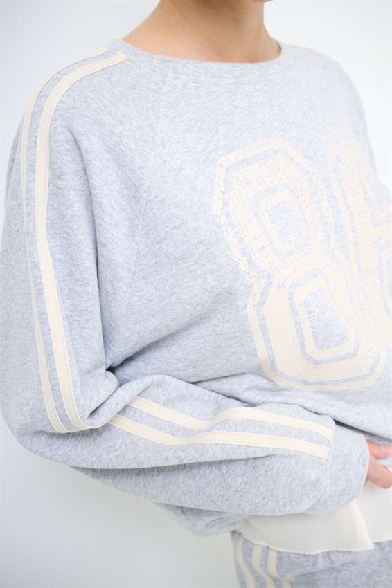 FELPA OVER 4 BANDE + STAMPA