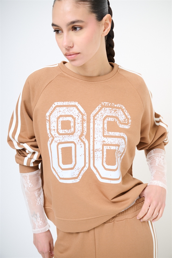 FELPA OVER 4 BANDE + STAMPA