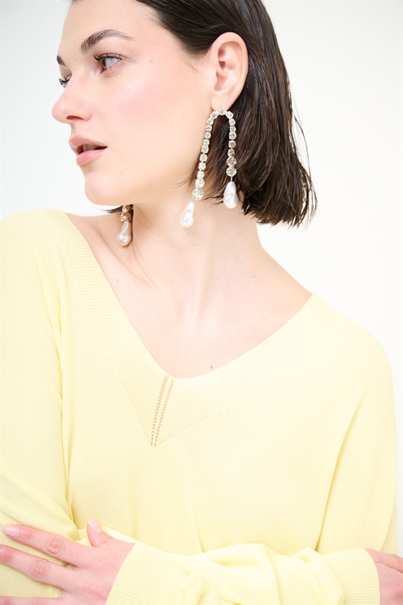 MAGLIA OVER SCOLLO V PROFONDO