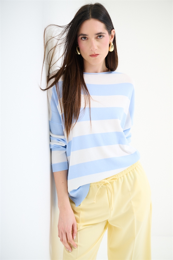 MAGLIA CON SCOLLO A BARCA