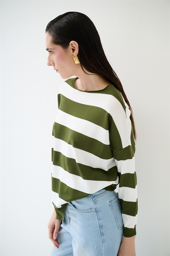 MAGLIA CON SCOLLO A BARCA