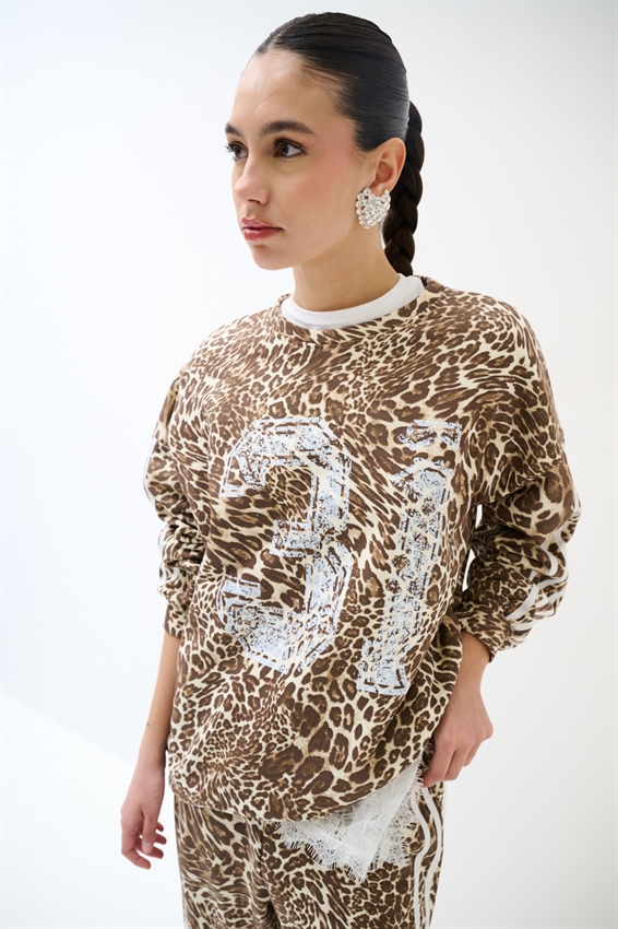 FELPA OVER STAMPA 31 + BANDE