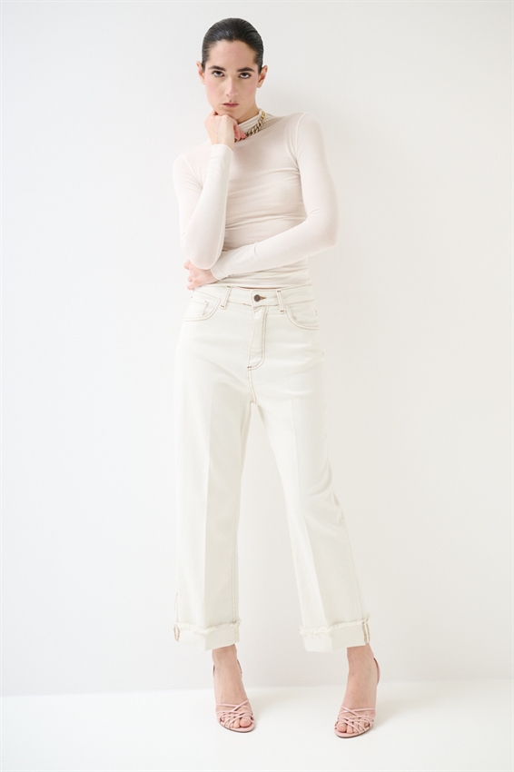 PANTALONE BULL CON IMPUNTURE A CONTRASTO