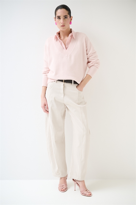 PANTA BALLON CON IMPUNTURA DAV. E CINTURA