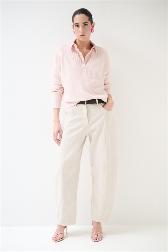 PANTA BALLON CON IMPUNTURA DAV. E CINTURA