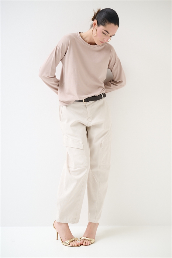 PANTA BALLOON CON TASCONI + CINTURA