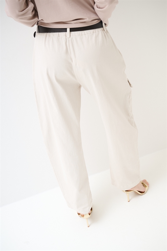 PANTA BALLOON CON TASCONI + CINTURA