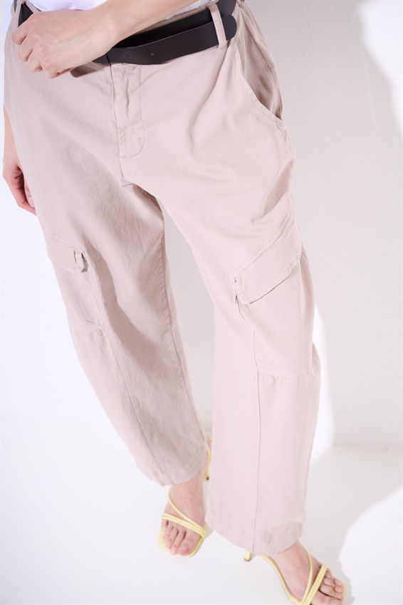 PANTA BALLOON CON TASCONI + CINTURA