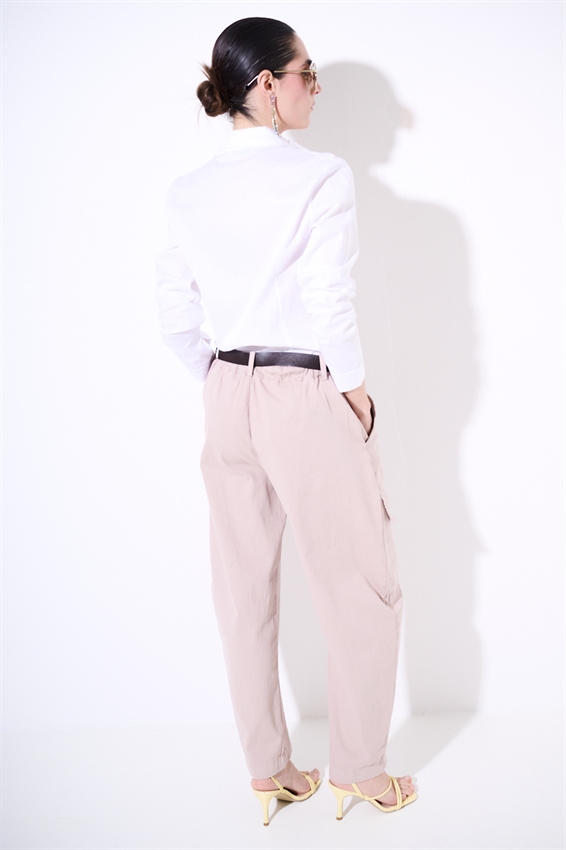 PANTA BALLOON CON TASCONI + CINTURA