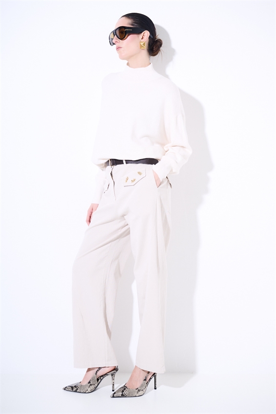 PANTA PATTINE DAVANTI CON TERMO AD. E CINTURA