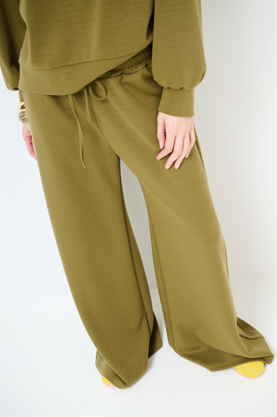 PANTAPALAZZO IN FELPA MODAL CON COULISSE