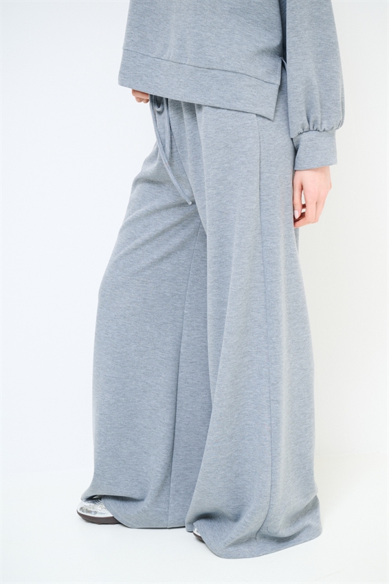 PANTAPALAZZO IN FELPA MODAL CON COULISSE