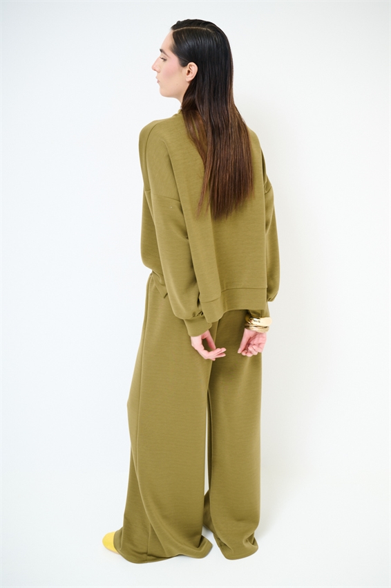 PANTAPALAZZO IN FELPA MODAL CON COULISSE